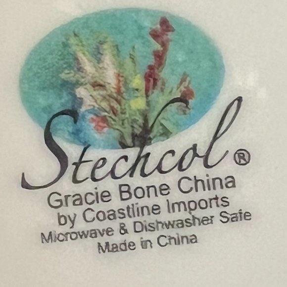 STECHCOL Gracie Bone China Cup / Mug ~ Impressionist Floral Gladiolus Still Life - Picture 8 of 8